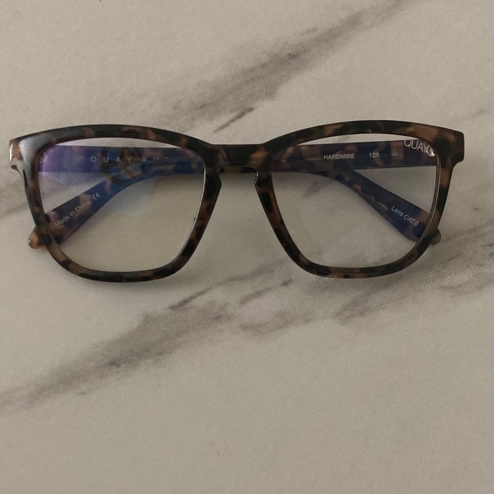 Quay Australia Men’s Tortoiseshell Blue-Light Blocking Glasses - Brown